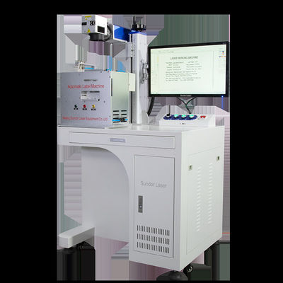Full Closed Cabinet Fiber Laser Marking Machine For Hardware Tools / Kitchen Knives / Bottles