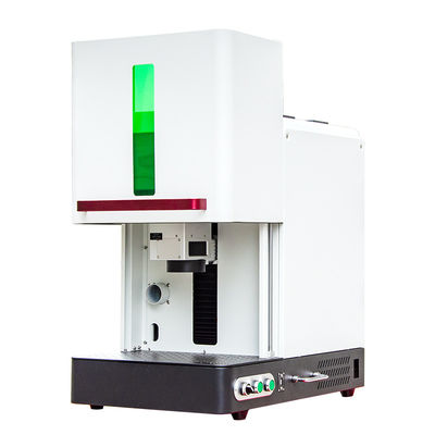 Enclosed mini mopa fiber laser marking machine with Electric lift