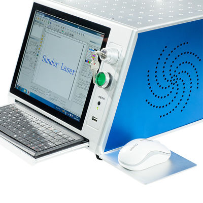 Mini Diagonal screen with computer type fiber laser marking machine Metal marking