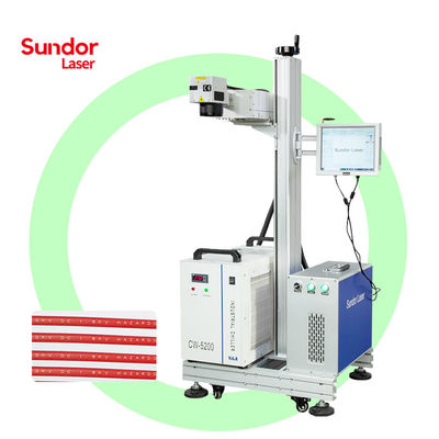 Fast speed UV Laser Flying online Marking Machine with Conveyor Belt for Mass Production