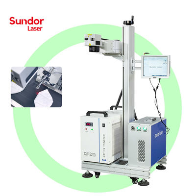 Fast speed UV Laser Flying online Marking Machine with Conveyor Belt for Mass Production